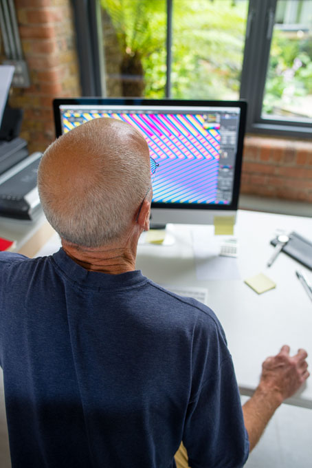 Martin Smith in his studio in London 2016